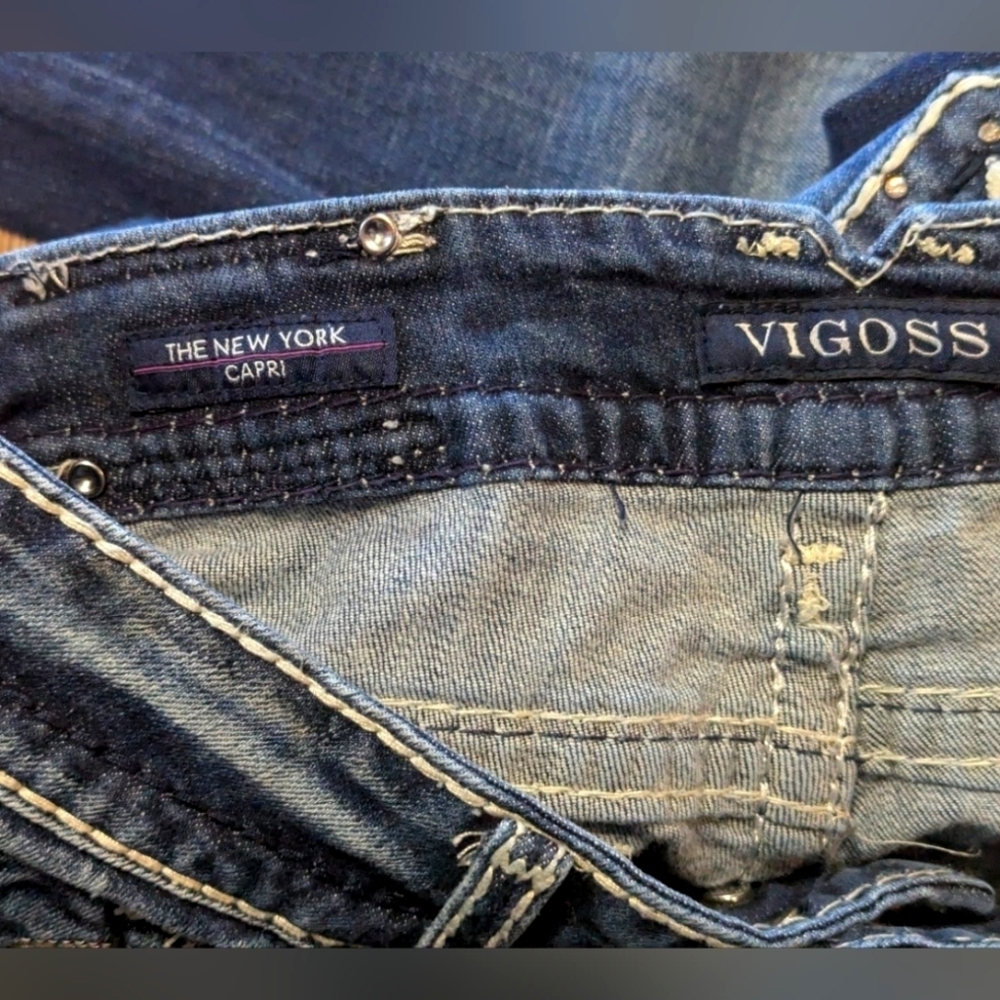 Vigoss size 26 length 21 capris The New York in excellent condition - Picture 9 of 16
